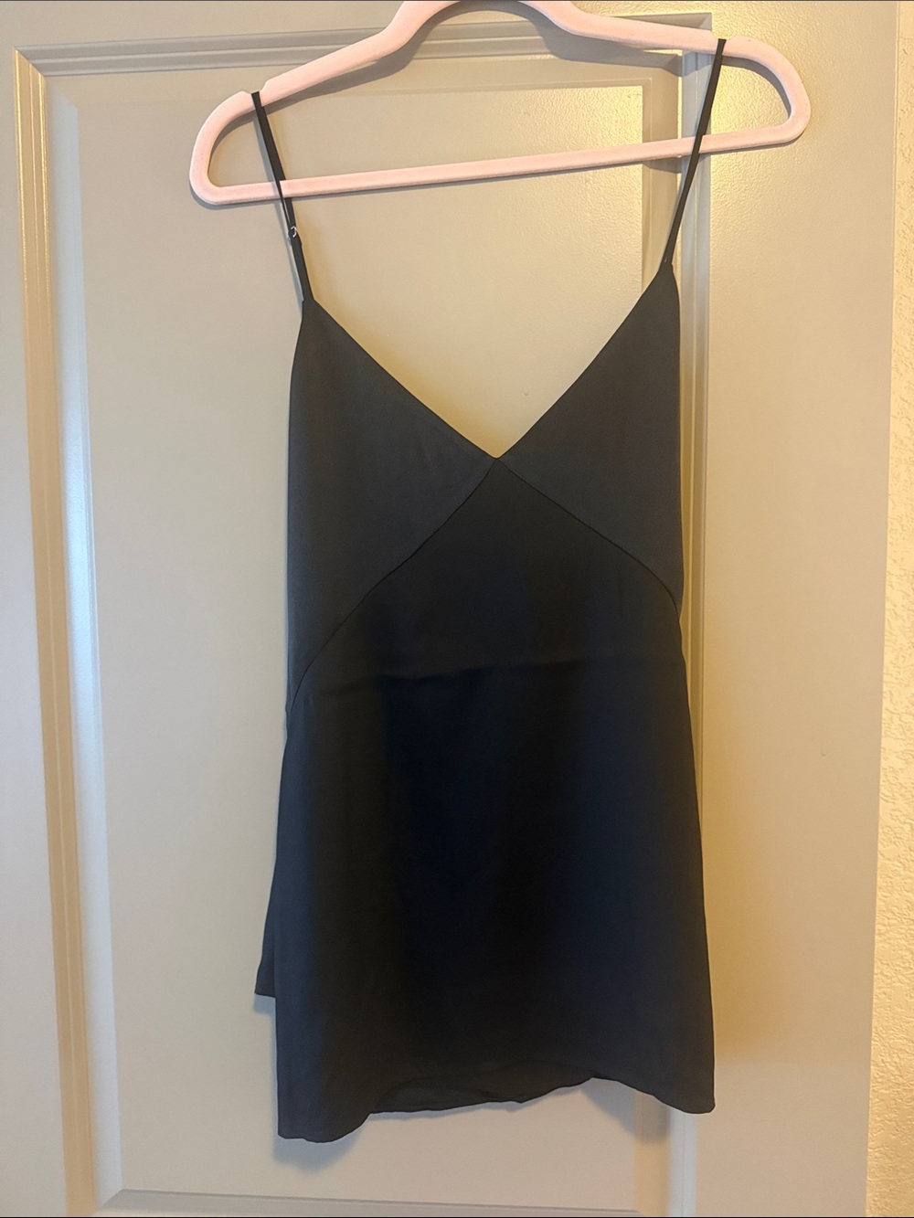 Express Black V-Neck Spaghetti Crisscross Strap Camisole